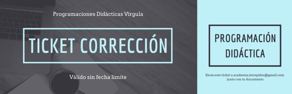 corregir programación docente online para oposiciones