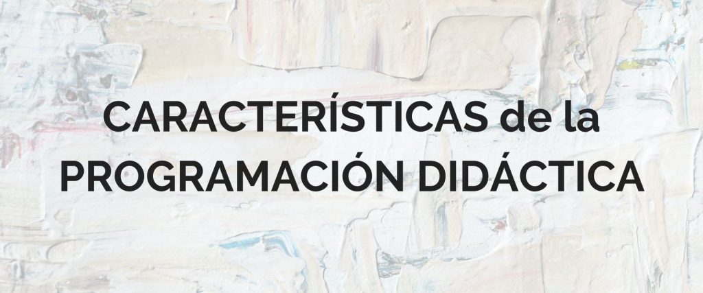 características programación de aula